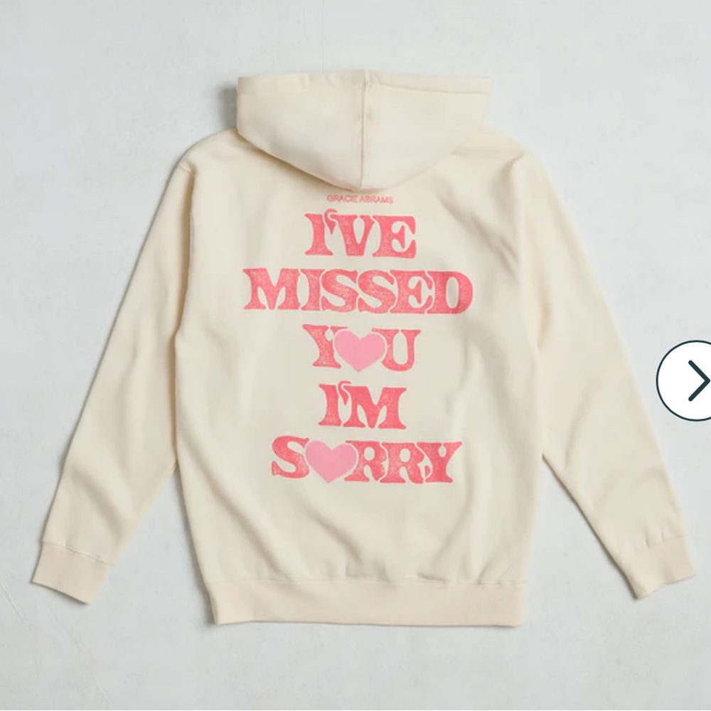 Gracie Abrams I've Missed You I'm Sorry Hoodie XXL